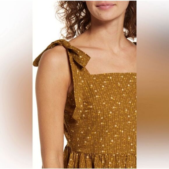 NWOT Madewell Rosalie Tie-Strap Top in Daisy Stitch Peplum Size XXL - Picture 10 of 17